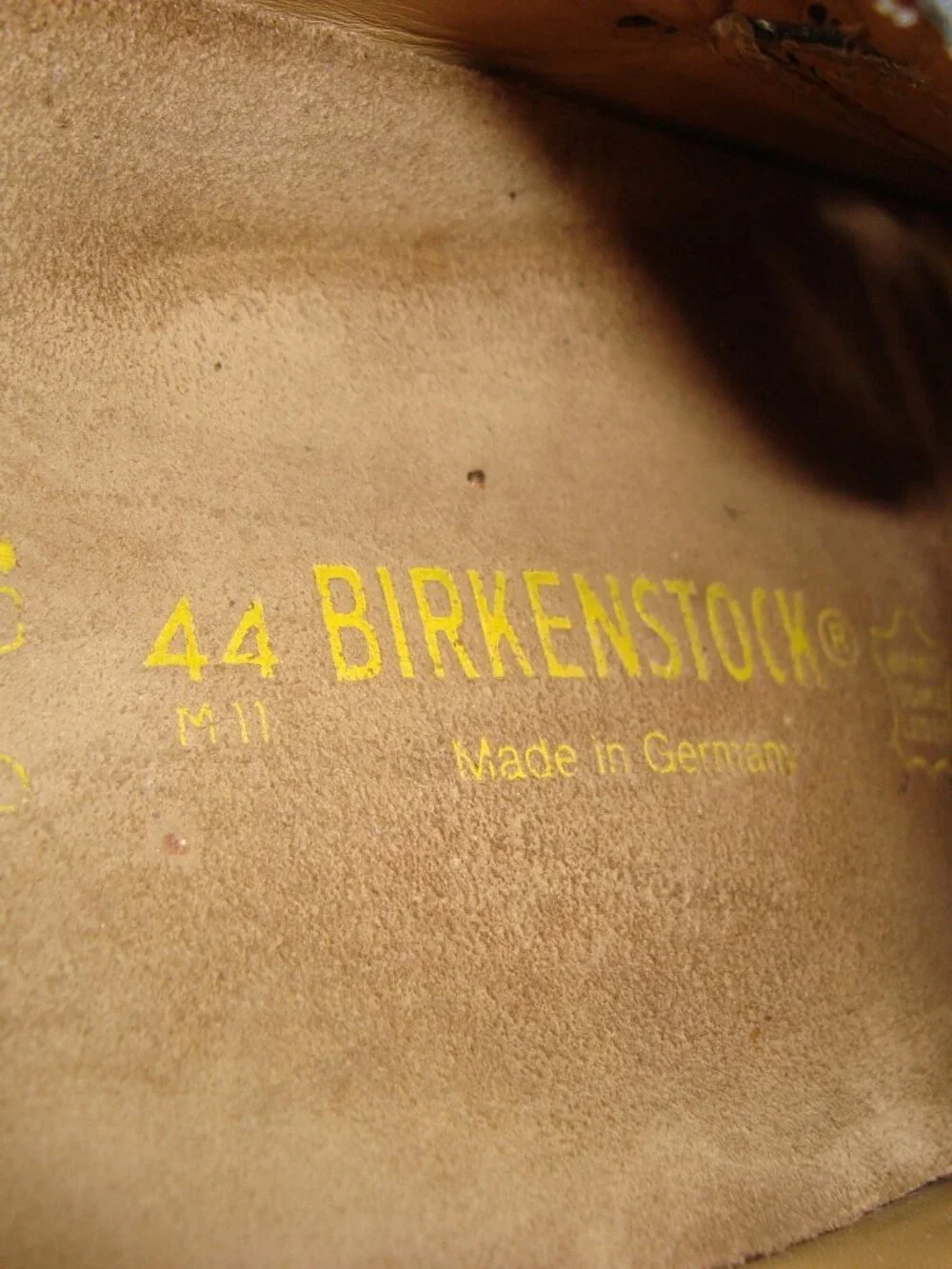 Vintage Birkenstock Footprints Madeira Black Leather Fisherman Sandals Y2K